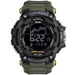 SMAEL Mens Watch Military Waterproof Sport Wrist Watch Digital Stopwatches For Men 1802 Military Watches Male Relogio Masculino