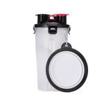 Dog 2 in 1 Bottle Pet Feeder Dog Water Bottle Collapsible Folding Bowl Travel Outdoor Food Water Storage For Cat Dog