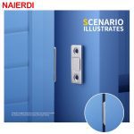 NAIERDI 2pcs/Set Magnetic Cabinet Catches Magnet Door Stops Hidden Door Closer With Screw For Closet Cupboard Furniture Hardware