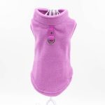 Blank Dog Vest Soft Fleece Clothes for Small Dogs Solid Candy Color Dog Tshirt With Dog Harness Leash D-Ring Pug Yorks Coat
