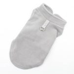 Blank Dog Vest Soft Fleece Clothes for Small Dogs Solid Candy Color Dog Tshirt With Dog Harness Leash D-Ring Pug Yorks Coat