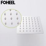 FOHEEL 6 and 8 inch shower head stainless steel shower head water saving bathroom rain spa square handheld shower head