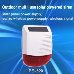 PGST New 433MHz Wireless light Flash Strobe Outdoor Solar Waterproof Siren for Home Burglar Wifi GSM Home Security Alarm System