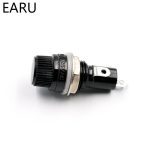 5pcs/lot 5*20mm 6*30mm Glass Fuse Holders 5x20 6x30 Insurance Tube Socket Fuse Holder For Insurance Panel Mount Fuse Holder