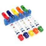 Jouet de flûte d'eau colorée pour enfants, 1 pièce, flûtes d'eau colorées pour baignoire, musique amusante, sons, jouet de bain pour fête prénatale QS6253