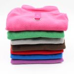 Blank Dog Vest Soft Fleece Clothes for Small Dogs Solid Candy Color Dog Tshirt With Dog Harness Leash D-Ring Pug Yorks Coat