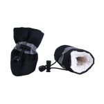 4pcs/set Pet Winter Warm Soft Cashmere Anti-skid Rain Shoes For Dog Pet Windproof Soft Footwear Anti-slip Waterproof Shoes