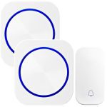 SMATRUL Self Powered Waterproof Wireless DoorBell Door Bell Night Light No Battery EU Plug Smart Home 1 2 Button 1 2 Receiver