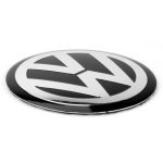 4pcs 56mm 60mm 65mm 75mm 90mm Black Car Wheel Center Hub Cap Badge Logo Emblem Decal Wheel Sticker Styling For VW