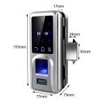 High Security Lock Sliding Glass Door Lock Keyless with Remote Control Office Entrance Glass Long Battery Life Span