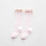 Chaussettes montantes en coton avec dentelle pour enfants, bas à volants, bon marché, pour filles, princesse, jambières, livraison gratuite