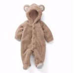 Nouveau-né bébé barboteuse hiver Costume bébé garçons vêtements corail polaire chaud bébé filles vêtements Animal salopette bébé barboteuses
