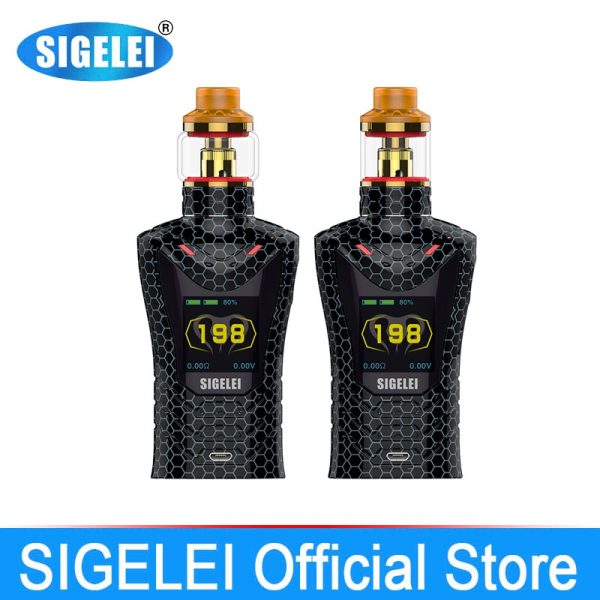 Sigelei sobra – kit de vapotage super puissant 200w, MOD avec réservoir Moonshot T120, cigarette électronique, nouveauté