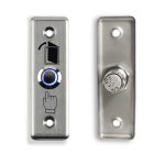 Metal Stainless Switch door exit button push to open Home Release Button with LED Light For Access Control Lock System NO/COM
