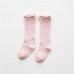 Chaussettes montantes en coton avec dentelle pour enfants, bas à volants, bon marché, pour filles, princesse, jambières, livraison gratuite