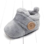 Pantoufles souples antidérapantes pour bébé garçon et fille, jolies chaussures de premiers marcheurs, chaudes, mode hiver