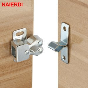 NAIERDI 2-10PCS Door Stop Closer Stoppers Damper Buffer Magnet Cabinet Catches For Wardrobe Hardware Furniture Fittings
