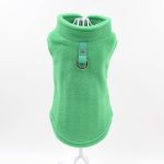 Blank Dog Vest Soft Fleece Clothes for Small Dogs Solid Candy Color Dog Tshirt With Dog Harness Leash D-Ring Pug Yorks Coat
