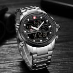 NAVIFORCE Watches for Men Luxury Brand Sport Quartz Wristwatch Waterproof Military Digital Male Clock Steel Relogio Masculino