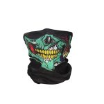 Hommes écharpe Halloween Ride bandana femmes foulard Ski crâne demi visage masque fantôme écharpe cou randonnée écharpes Cuello cagoule masques