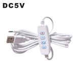 DC 5V LED Dimmer USB Port Power Supply Line Dimming Color-matching Extension Cable With ON OFF Switch Adapter For LED Light Bulb