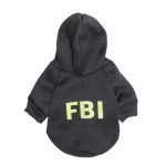 Security Dog Clothes Small Dog Hoodie Coat Chihuahua Dog Sweatshirt French Bulldog Warm Puppy Clothes Hoodie For Dog XS-L