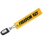 Motorcycle Car keychain Freedom key tag Embroidery yellow key chain key holder OEM key ring for Aviation Gifts Jewelry llavero
