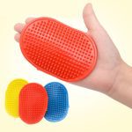 Fashion Rubber Pet Bath Brush Environmental Protection Silicone Glove for Pet Massage Pet Grooming Glove Dogs Cats Pet supplies