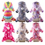 Soft Fleece Dog Jumpsuit Winter Dog Clothes Pajamas for Small Puppy Coat Pet Outfits Dog Hoodie Clothing Yorkie shih tzu