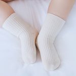 3 Paires/lot Chaussettes Pour Enfants Couleur Pleine Rayé D'été Printemps Garçon Anti-dérapant Chaussettes Bébé Nouveau-Né Coton Bébé Chaussettes Pour Les Filles