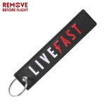 Motorcycle Car keychain Freedom key tag Embroidery yellow key chain key holder OEM key ring for Aviation Gifts Jewelry llavero