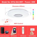 OFFDARKS Modern LED ceiling Lights home lighting 36W 48W 52W 72W APP Bluetooth Music light bedroom lamps Smart ceiling lamp