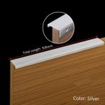 KAK Black Silver Hidden Cabinet Handles Zinc Alloy Kitchen Cupboard Pulls Drawer Knobs Bedroom Door Furniture Handle Hardware
