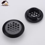 Myhomera 6pcs Wardrobe Cabinet Mesh Hole Air Vent Core Vents Convex Flat Louver Ventilation Cover Stainless Steel 19mm/25mm/53mm