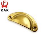 KAK 8PCS Mini Bronze Metal Handles 50x20mm ZAKKA Box Pulls Drawer Knobs Shell Cabinet Handle Antique Brass Furniture Handle
