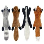 2019 New cute plush toys squeak pet wolf rabbit animal plush toy dog chew squeaky whistling involved squirrel dog toys