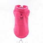 Blank Dog Vest Soft Fleece Clothes for Small Dogs Solid Candy Color Dog Tshirt With Dog Harness Leash D-Ring Pug Yorks Coat