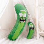 Figurine de concombre Rick & Morty en peluche douce, poupée de concombre maléfique Anime autour de l'oreiller doux, cadeau pour enfants, 25-50cm