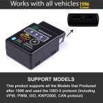 HH OBD ELM327 Bluetooth OBD2 OBDII CAN BUS Check Engine Car Auto Diagnostic Scanner Tool Interface Adapter For Android PC