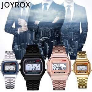 JOYROX 2020 Men Watches Luxury Rose Gold Watch Women Men Business Clock Multifunction LED Sports Digital Men erkek Reloj Relogio