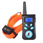 Training Collar With Remote Dog Bark Collar 2-in-1 Automatic Bark Stop Shock Collar 550Yard Range Rechargeable And Waterproof