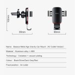 Baseus Gravity Car Phone Holder Air Vent Universal for iPhone Redmi Note 7 Smartphone Car Support Clip Mount Holder Stand
