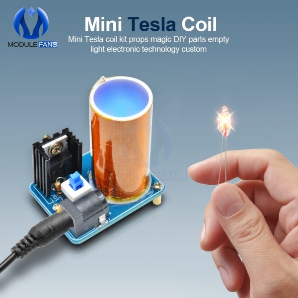 Mini bobines BD243C Tesla pour technologie des lampes vides, kit accessoires magiques pièces détachées pour le bricolage