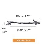 KAK Fashion Tree Branch Furniture Handle 96mm 128mm Black Silver Bronze Kitchen Cabinet Handles Drawer Knobs Door Pulls Hardware