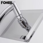 FOHEEL 6 and 8 inch shower head stainless steel shower head water saving bathroom rain spa square handheld shower head