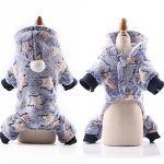 Soft Fleece Dog Jumpsuit Winter Dog Clothes Pajamas for Small Puppy Coat Pet Outfits Dog Hoodie Clothing Yorkie shih tzu