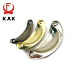 KAK 8PCS Mini Bronze Metal Handles 50x20mm ZAKKA Box Pulls Drawer Knobs Shell Cabinet Handle Antique Brass Furniture Handle