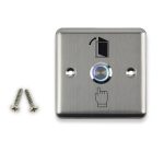 Metal Stainless Switch door exit button push to open Home Release Button with LED Light For Access Control Lock System NO/COM