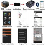 HH OBD ELM327 Bluetooth OBD2 OBDII CAN BUS Check Engine Car Auto Diagnostic Scanner Tool Interface Adapter For Android PC