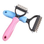 Hair Removal Comb for Dogs Cat Detangler Fur Trimming Dematting Deshedding Brush Grooming Tool For matted Long Hair Curly Pet